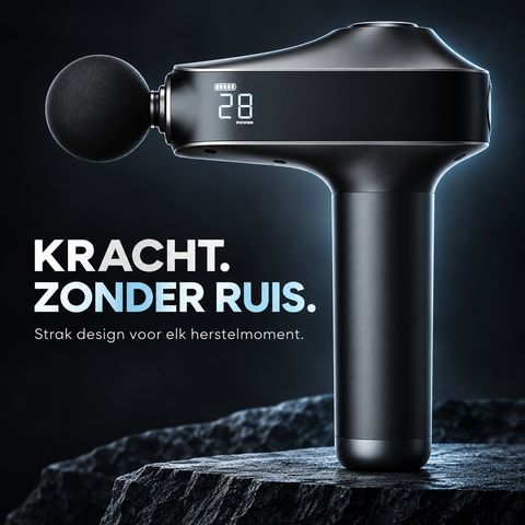 Massagegun: Hoofdfoto op wit 1