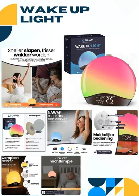 Listing Wake-up light: de pagina uit het portfolio van ListingMaker
