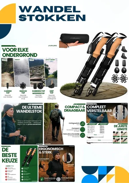 Listing Wandelstokken: de pagina uit het portfolio van ListingMaker